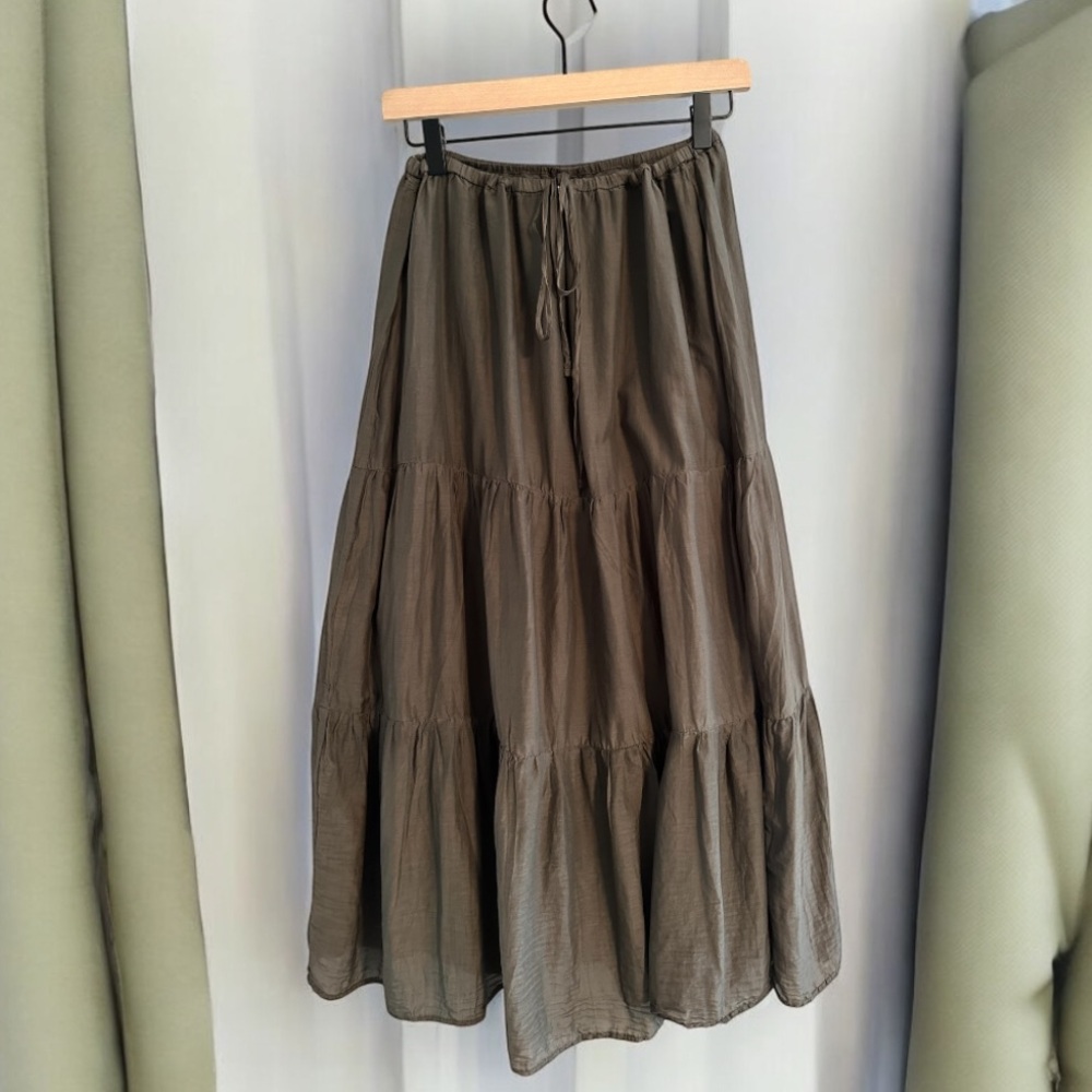 Velvet by Graham & Spencer Olive Maxi Skirt